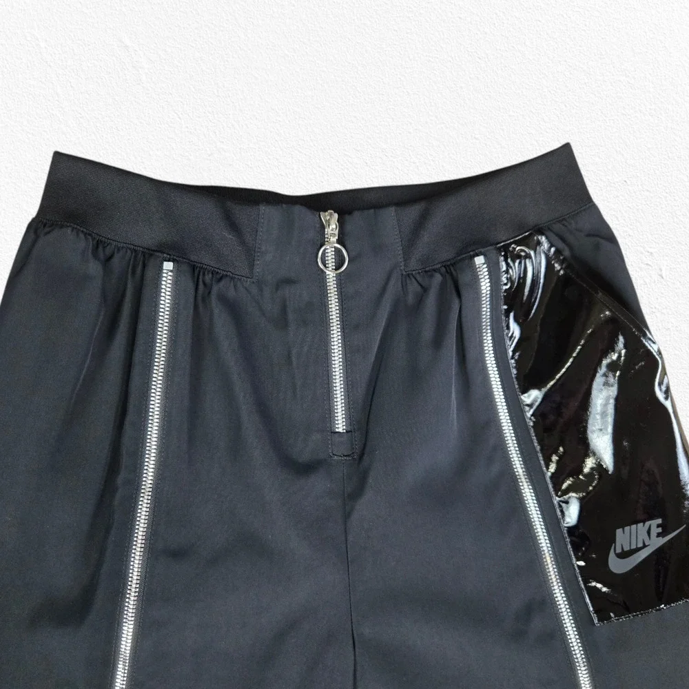 Nike Black Utility Full Leg Zippers Streetwear Jogger Track Pants Size Small